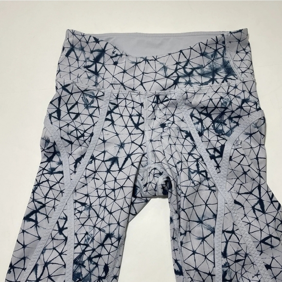 Lululemon 4 Pedal Pace Cropped Leggings Star Crushed Silver Fox Deep Navy - Picture 2 of 6